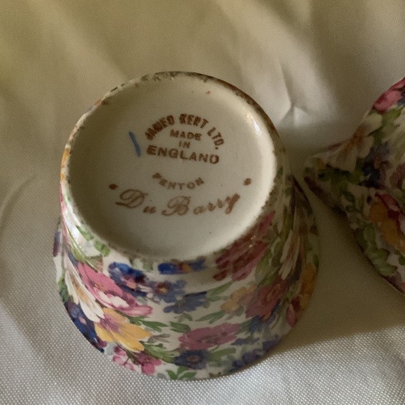 Vintage Old Mark James Kent Du Barry Creamer and Sugar England - Picture 3 of 6